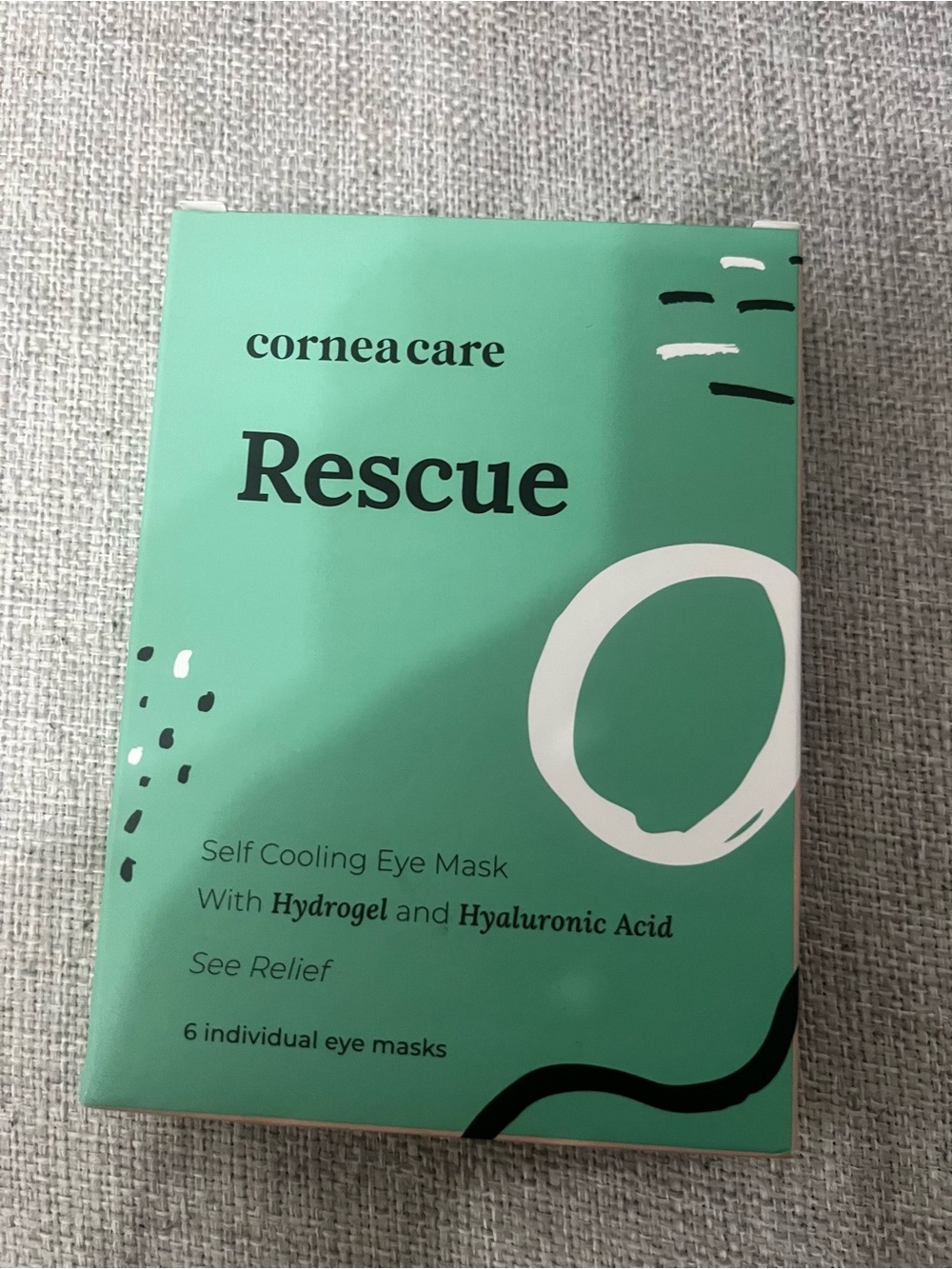 Rescue Self-Cooling Eye Mask — Mint Green Hydrogel Patches
